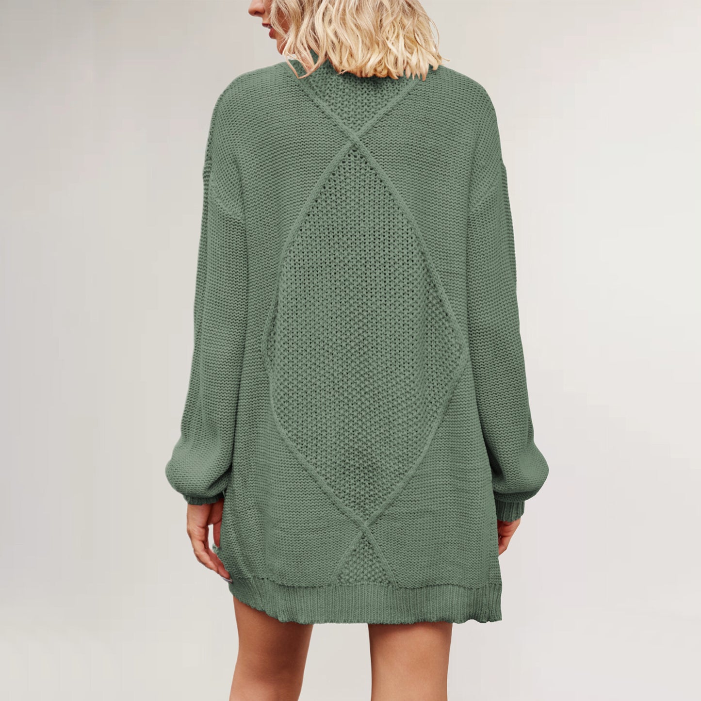 Damen Strickjacke mit Kabelmuster Merchesia