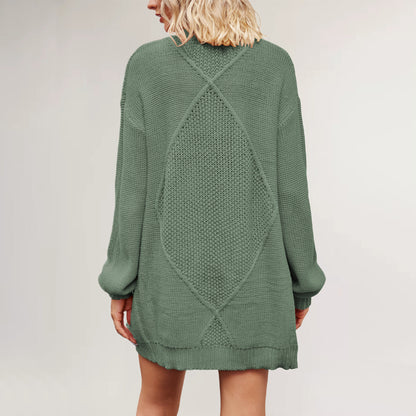 Damen Strickjacke mit Kabelmuster Merchesia