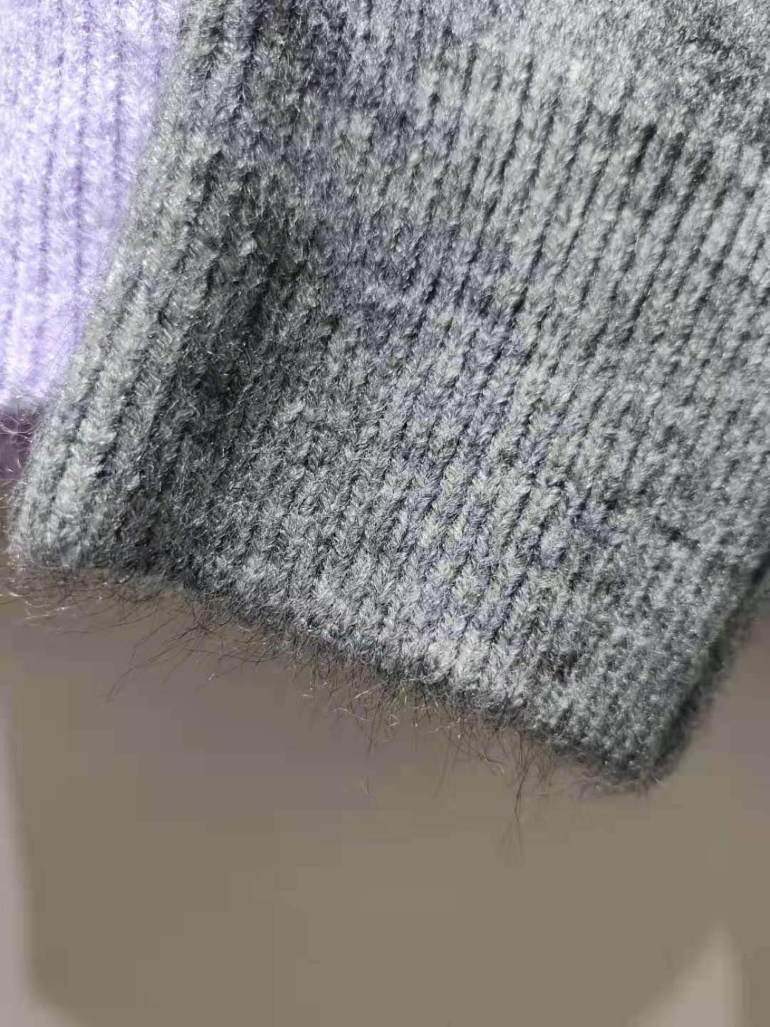 Damen Oversized Strickpullover mit hochabschließendem Kragen und voluminösen Ärmeln Merchesia