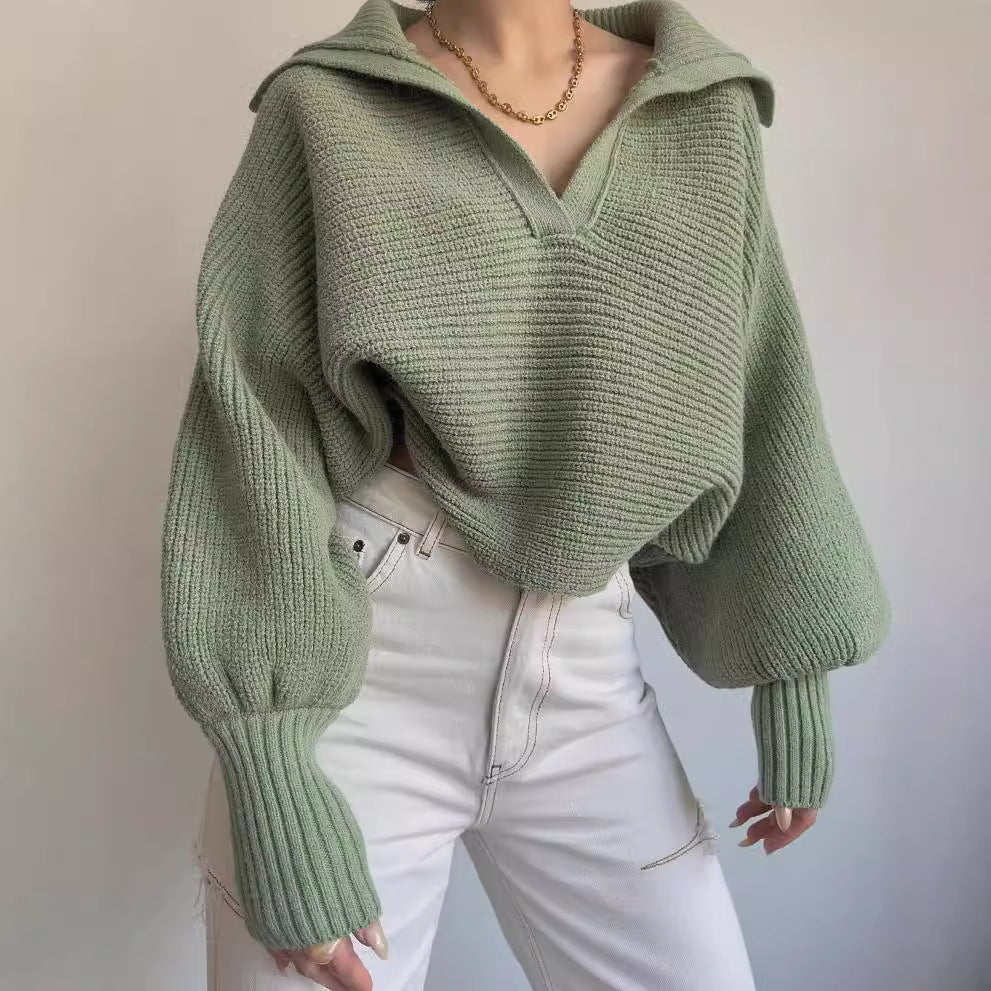 Damen Oversized Strickpullover Merchesia
