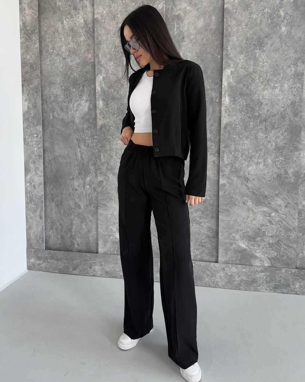 Damen Modischer und bequemer Cardigan mit hoher Taille Merchesia