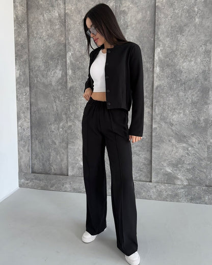 Damen Modischer und bequemer Cardigan mit hoher Taille Merchesia