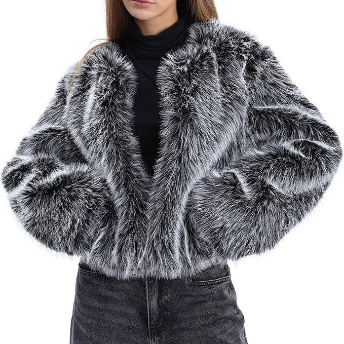 Damen Fleece-Kurzmantel Merchesia