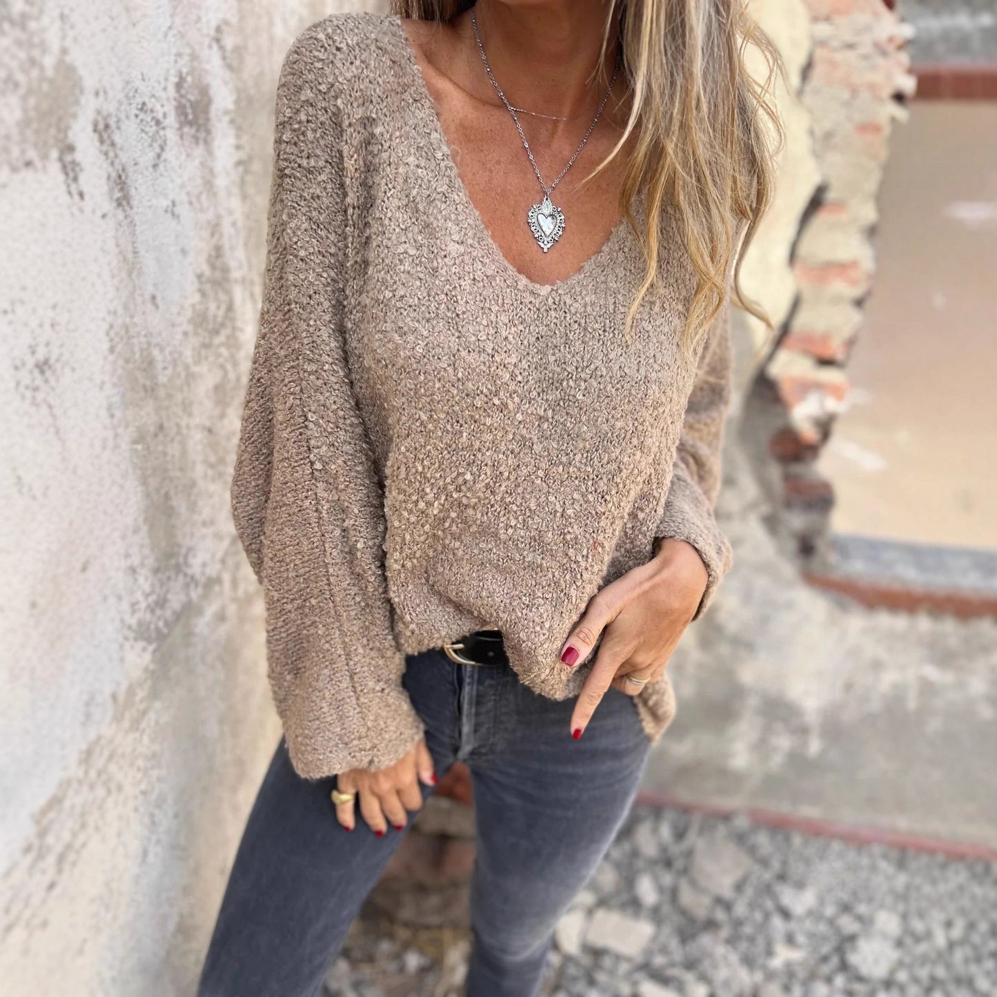 Damen kuscheliger Pullover Merchesia