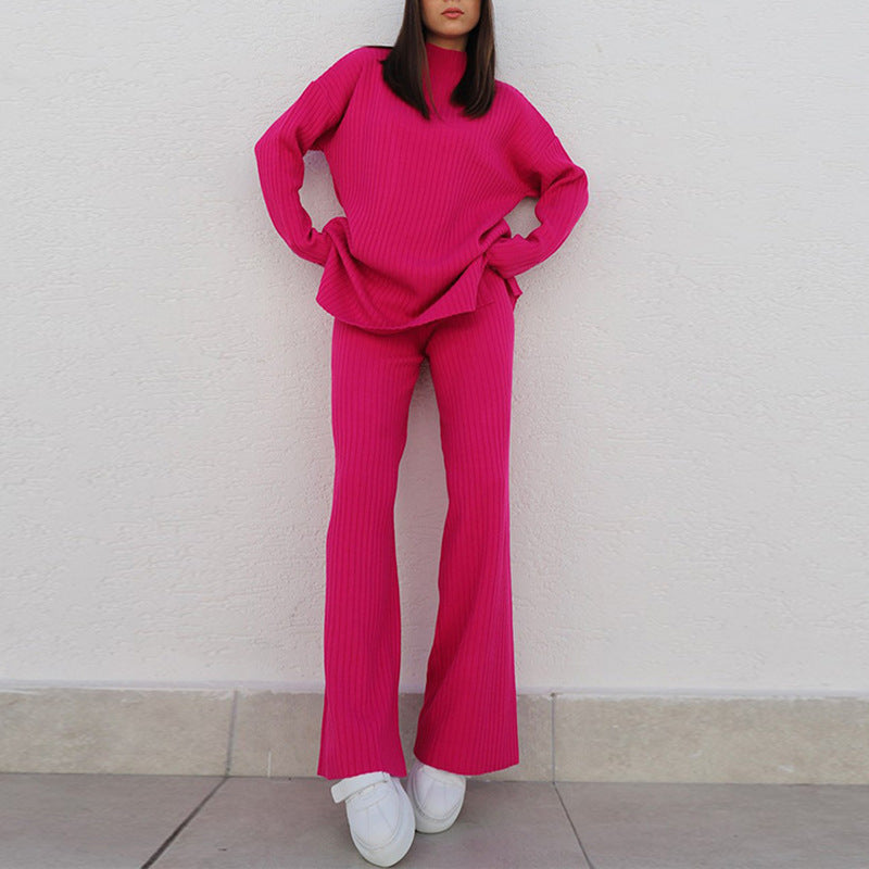 Damen Modischer Oversized Pullover im Rippdesign Merchesia