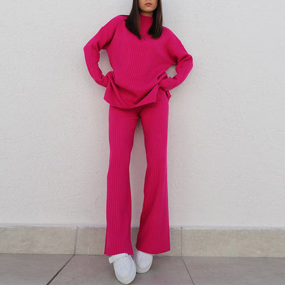 Damen Modischer Oversized Pullover im Rippdesign Merchesia