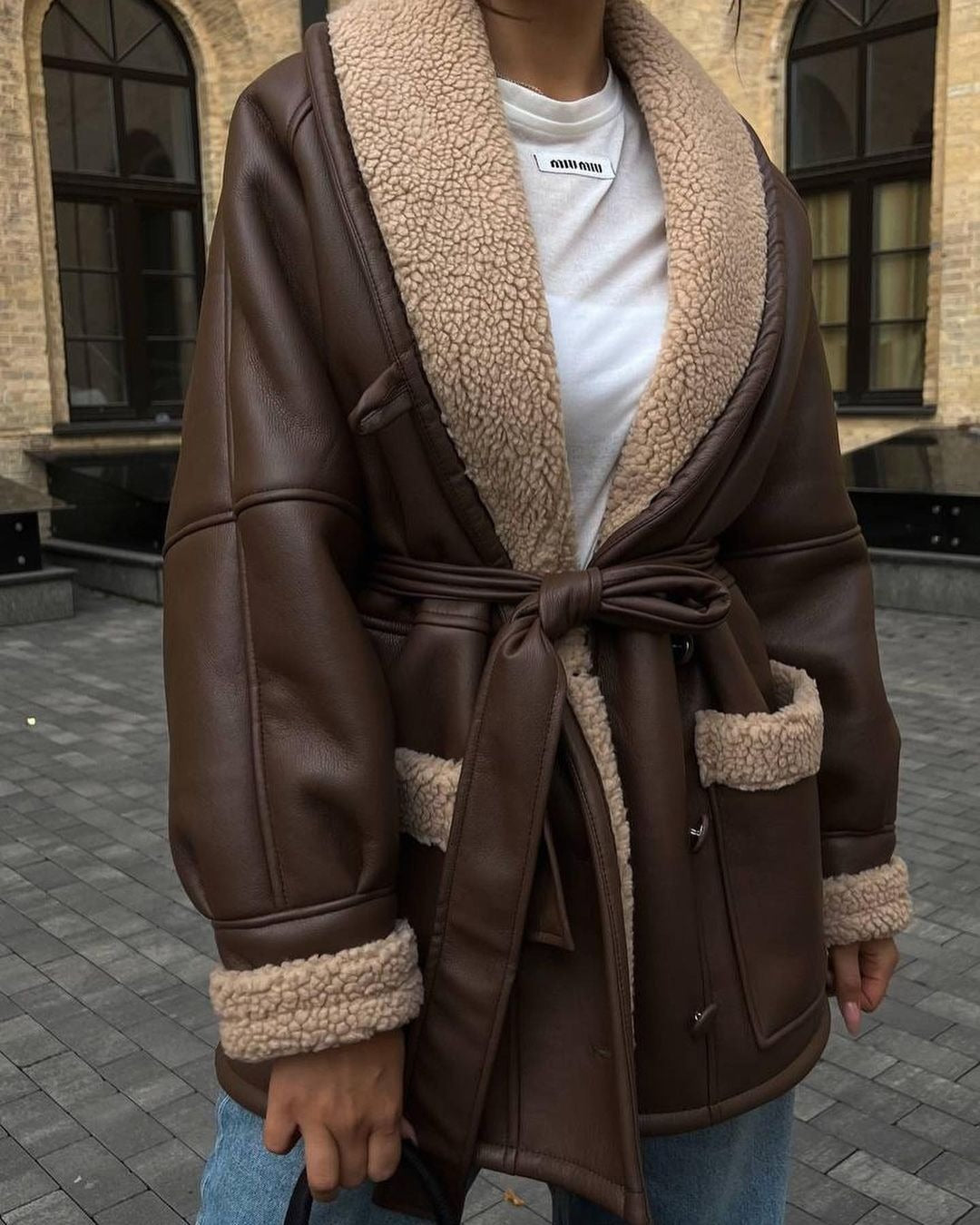 Damen Oversize Jacke mit hochwertiger Innenausstattung Merchesia