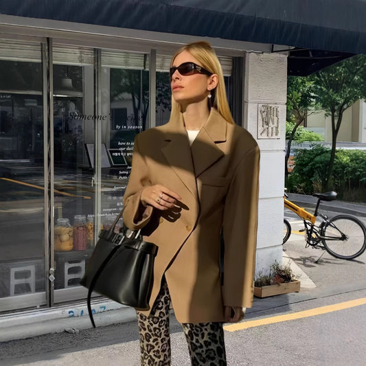 Damen Eleganter Oversized Blazer Merchesia