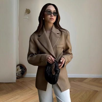 Damen Eleganter Oversized Blazer Merchesia