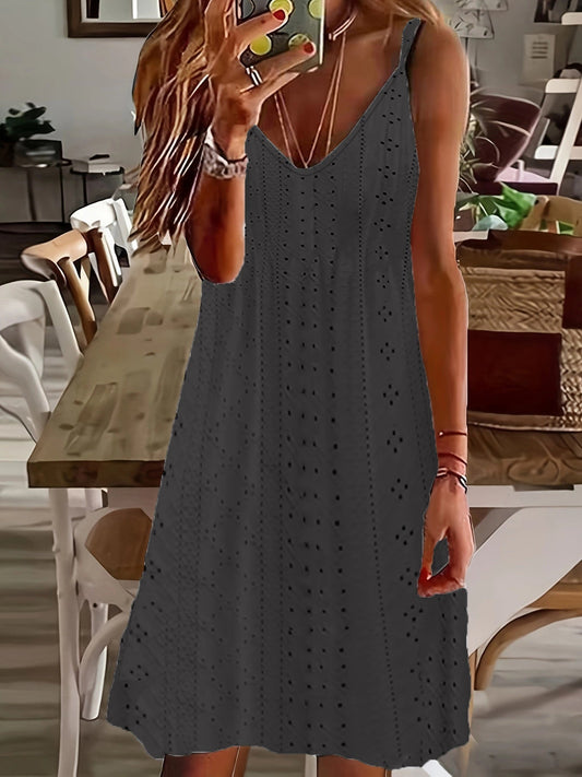 Merche | Sommeroberteile Für Frauen Aus Einfarbigem, Durchbrochenem Jacquard Mit Trägern
