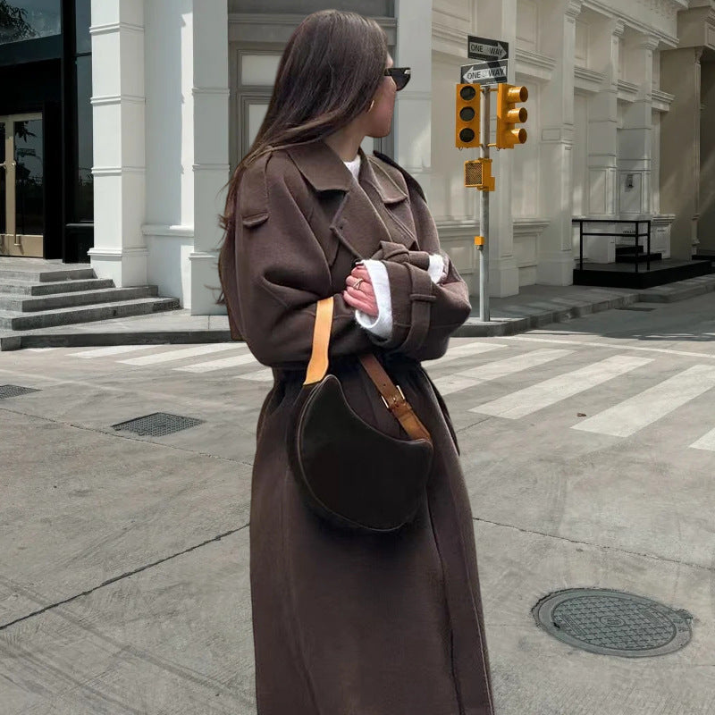 Damen eleganter Trenchcoat Merchesia