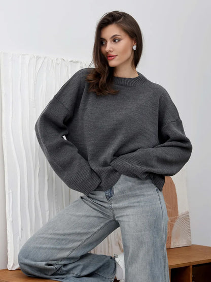 Damen Großer Sweater im legeren Schnitt Merchesia