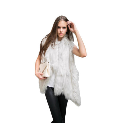 Damen Modischer Kunstpelz-Weste Merchesia