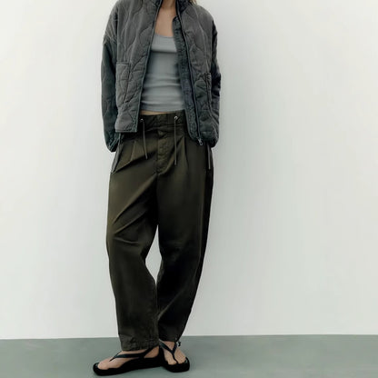 Damen gestepfte Freizeitjacke mit praktischen Taschen Merchesia