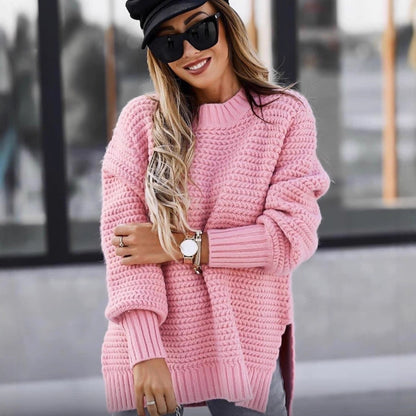 Damen Pullover mit strukturiertem Design und modischem Oversized-Schnitt Merchesia