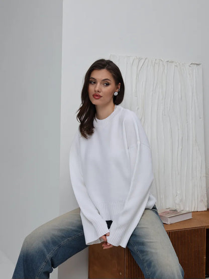 Damen Großer Sweater im legeren Schnitt Merchesia
