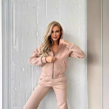 Damen modischer Hoodie mit schlanker Passform und praktischen Taschen Merchesia