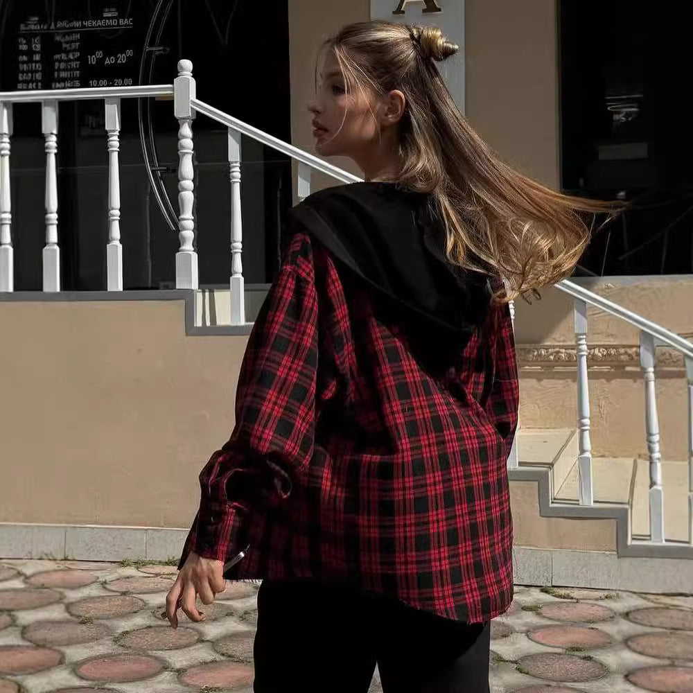 Damen Urbaner Oversized Shirtjacke mit Leopardenmuster Merchesia