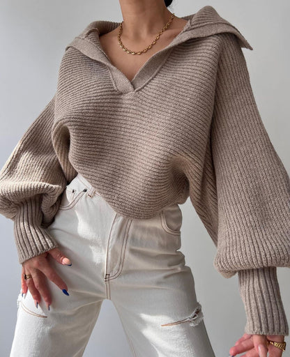 Damen Oversized Strickpullover Merchesia