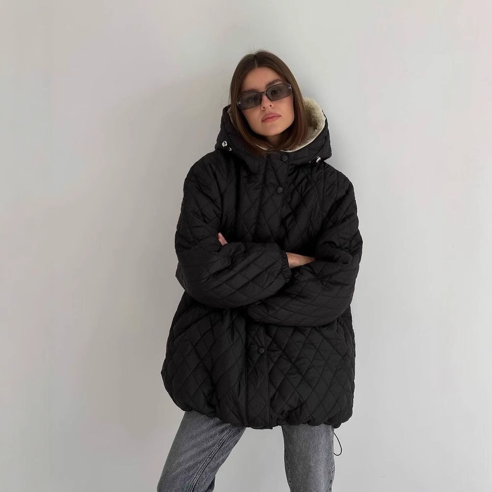 Damen Gesteppter Parka mit einem hohen Kragen und weichem Innenfutter Merchesia