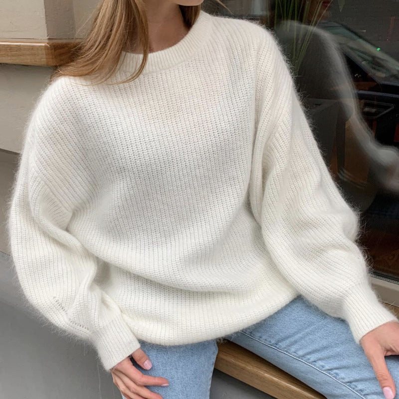 Damen Oversized Pullover aus hochwertigem Strick Merchesia