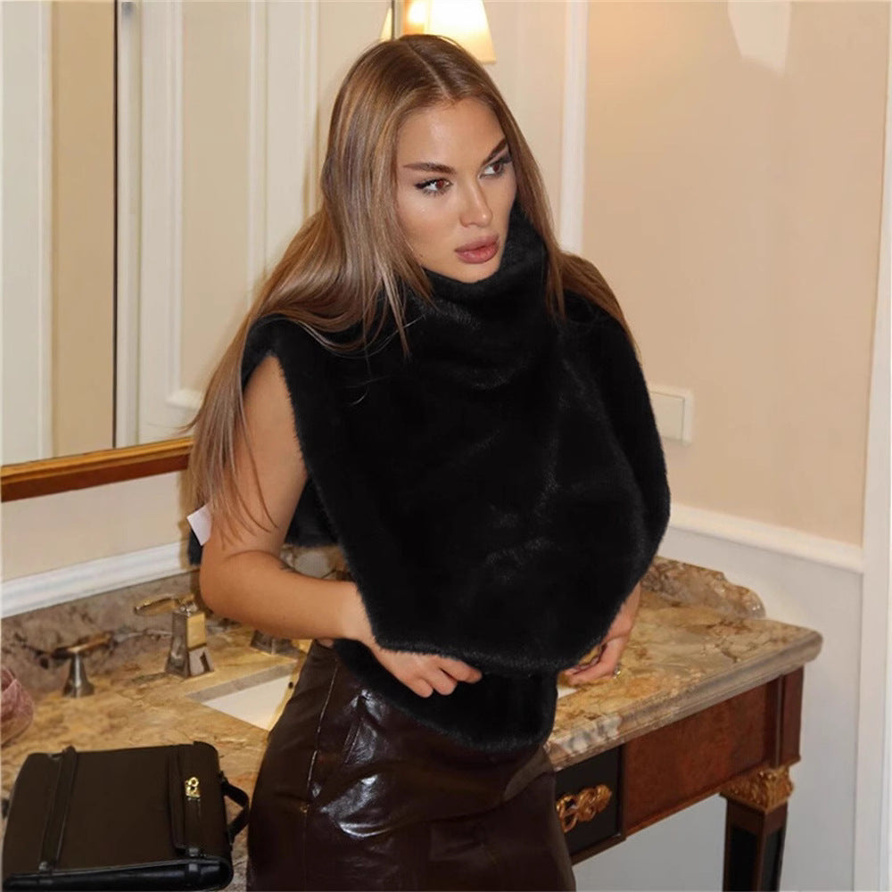 Damen Elegante und kuschelige Weste Merchesia