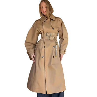Damen eleganter Trenchcoat Merchesia