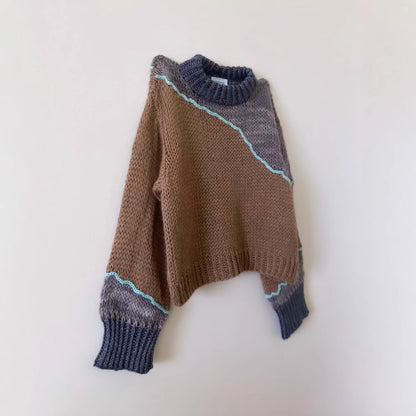 Damen Grobstrickpullover Merchesia