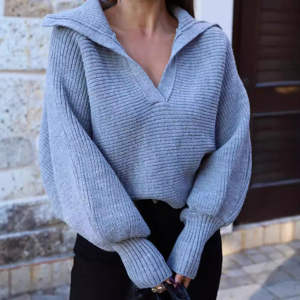 Damen Oversized Strickpullover Merchesia