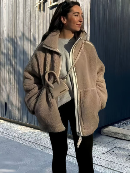 Damen gemütliche Fleecejacke Merchesia