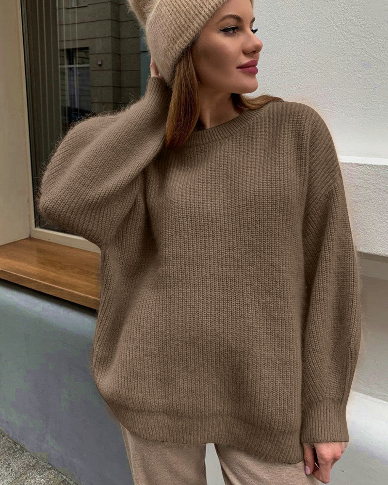 Damen Oversized Pullover aus hochwertigem Strick Merchesia