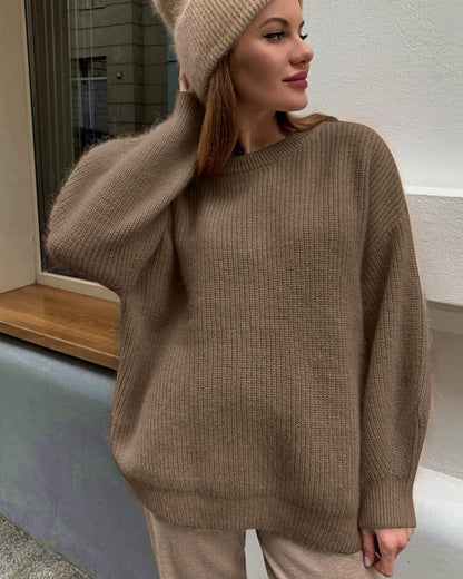 Damen Oversized Pullover aus hochwertigem Strick Merchesia