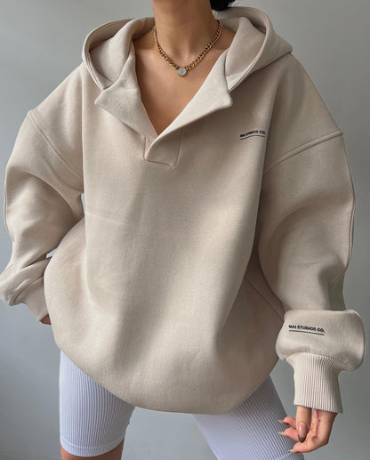 Damen Oversized Kapuzenpullover aus nachhaltigem Material Merchesia