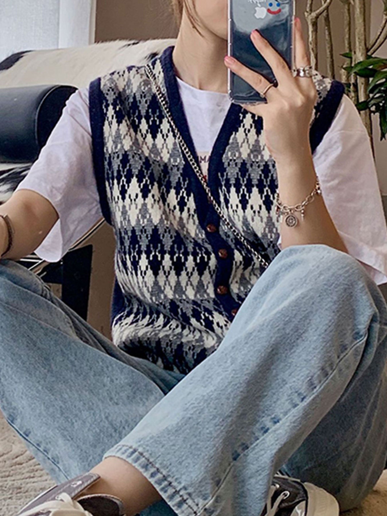 Damen modische Strickweste Merchesia