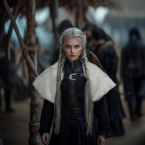 Damen hochwertige Winterjacke mit Pelzkragen Merchesia