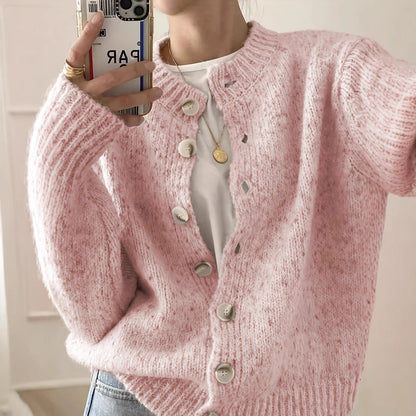 Damen Kuschelige Strickjacke Merchesia