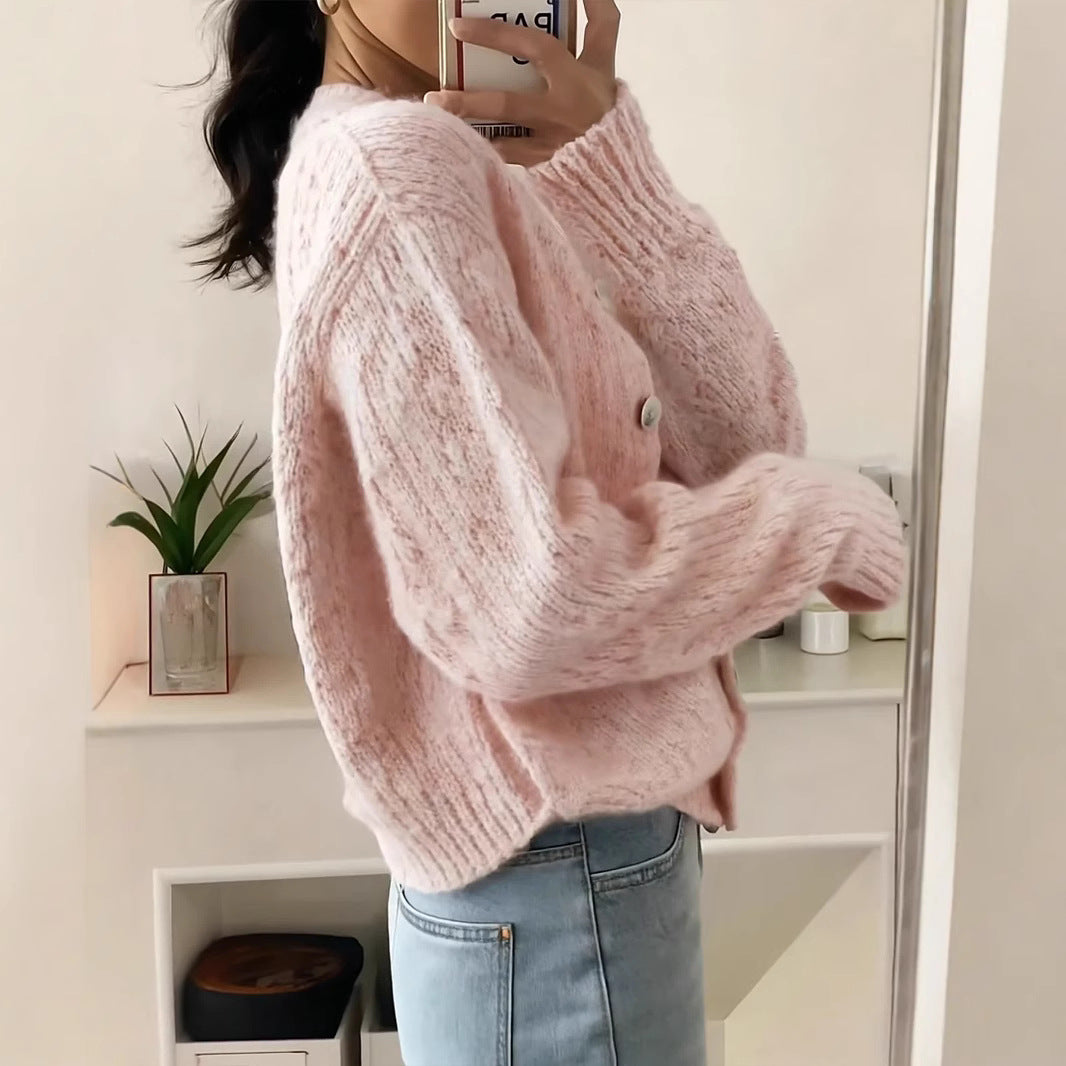 Damen Kuschelige Strickjacke Merchesia