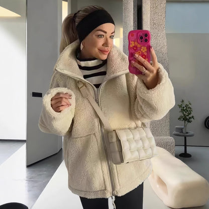 Damen gemütliche Fleecejacke Merchesia