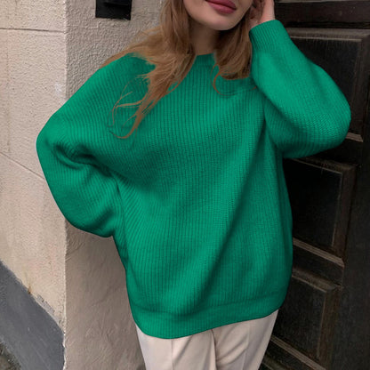 Damen Oversized Pullover aus hochwertigem Strick Merchesia