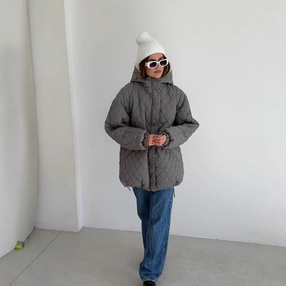 Damen Gesteppter Parka mit einem hohen Kragen und weichem Innenfutter Merchesia