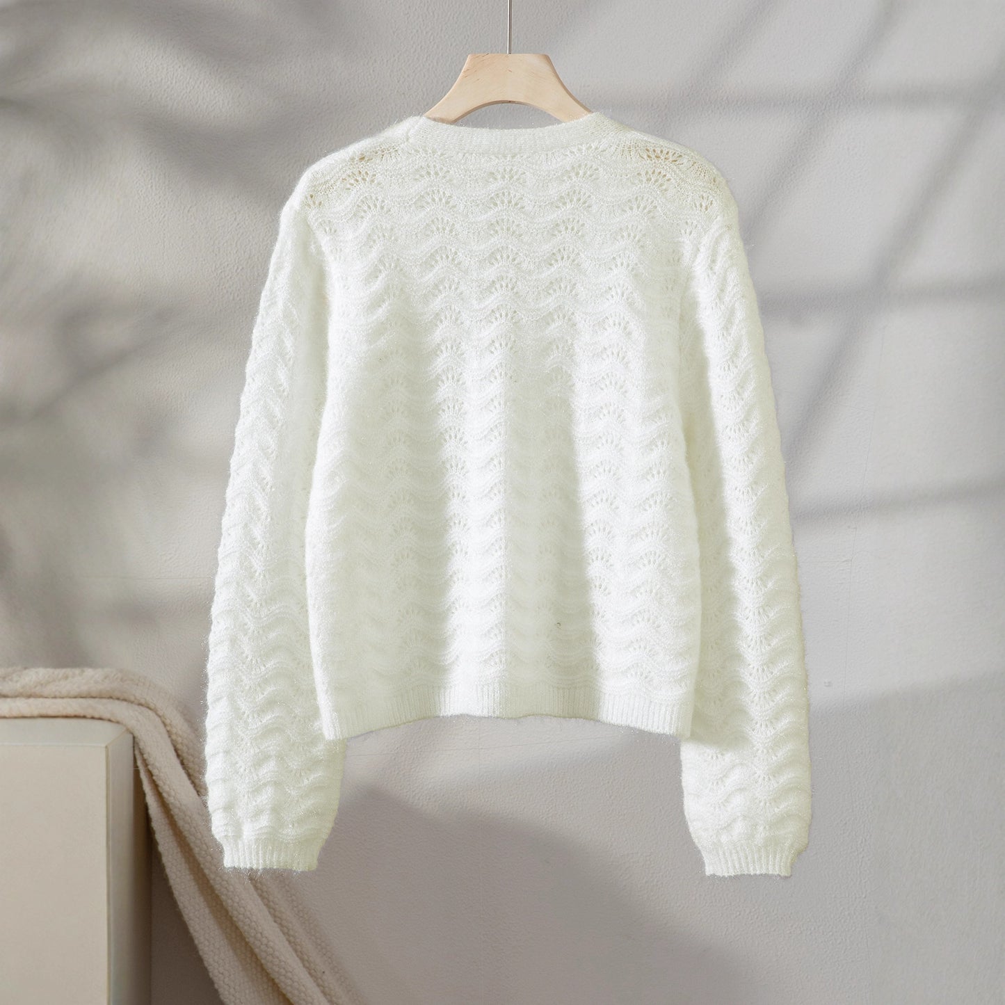 Damen Strickjacke mit Wellendesign Merchesia