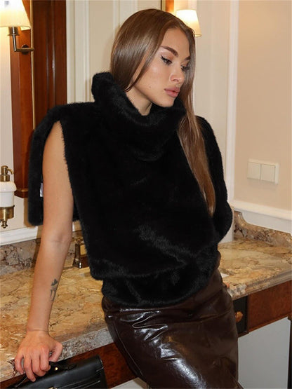 Damen Elegante und kuschelige Weste Merchesia