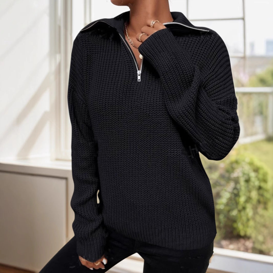 Damen lockerer Strickpullover Merchesia