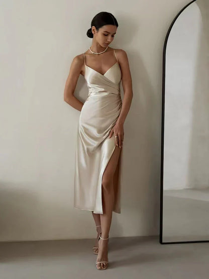 Damen trägerloses Modekleid