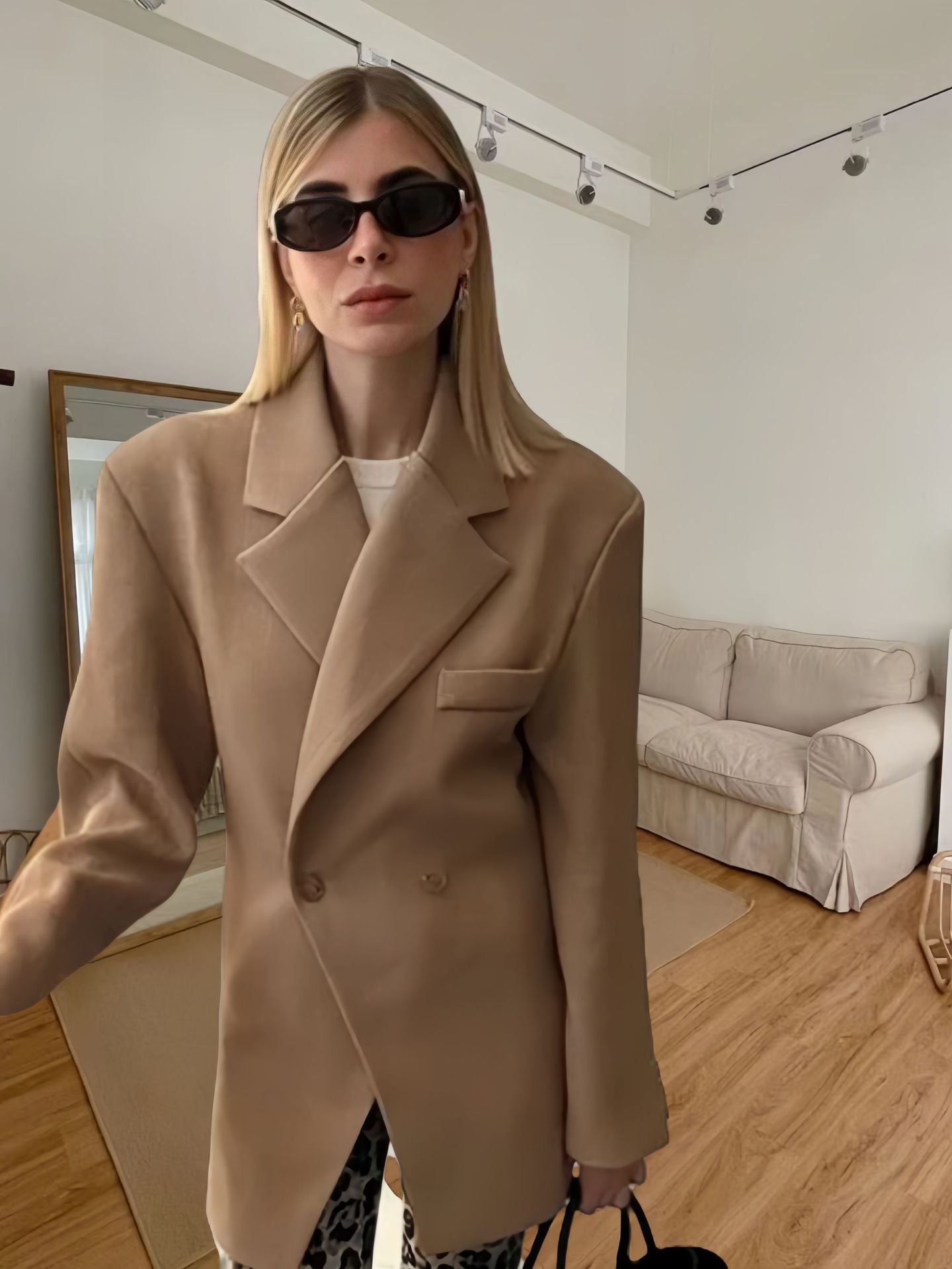 Damen Eleganter Oversized Blazer Merchesia