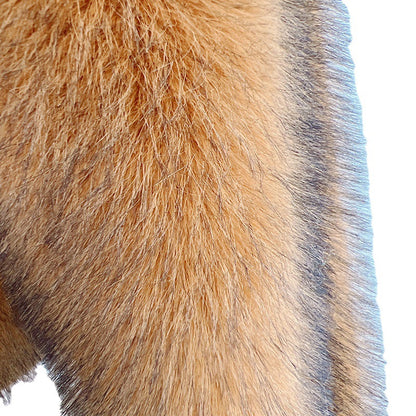 Damen Luxus Kunstfellmantel Merchesia