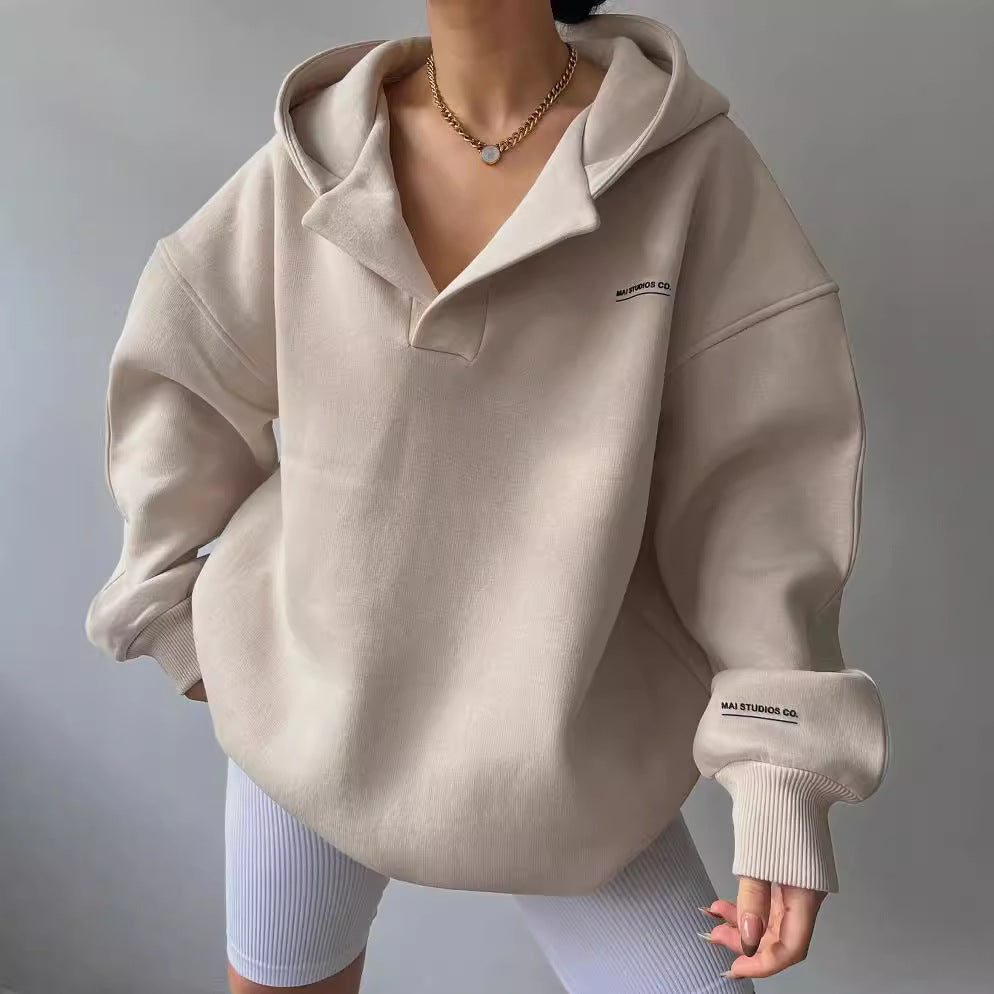 Damen Oversized Kapuzenpullover aus nachhaltigem Material Merchesia