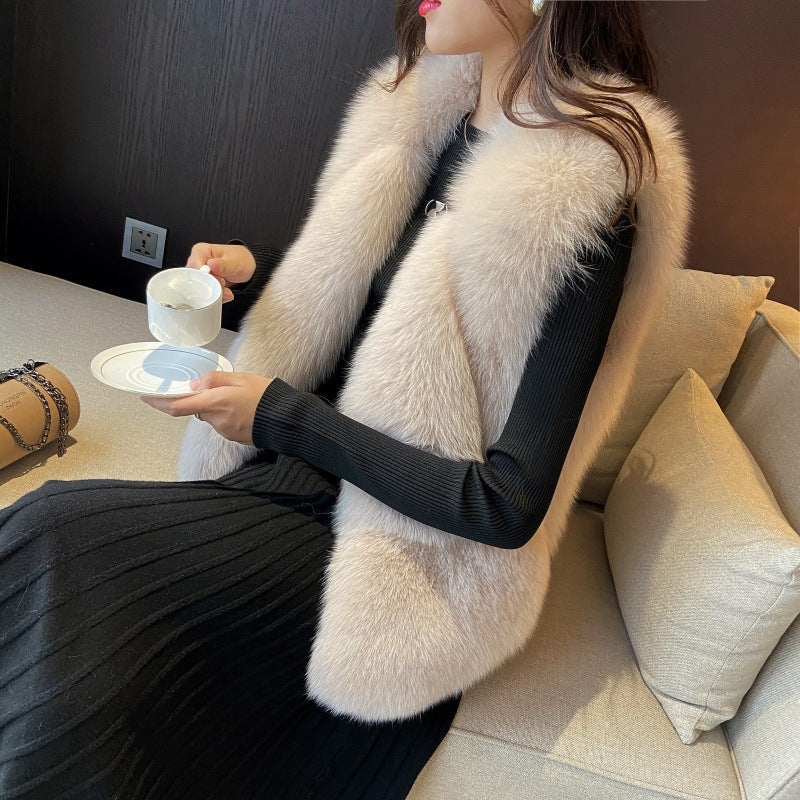 Damen Weste aus luxuriös flauschigem Kunstpelz Merchesia