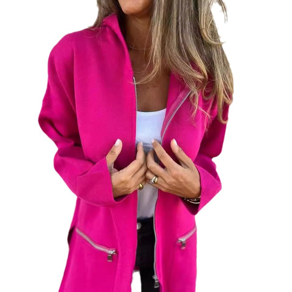 Damen lange Joggingjacke Merchesia