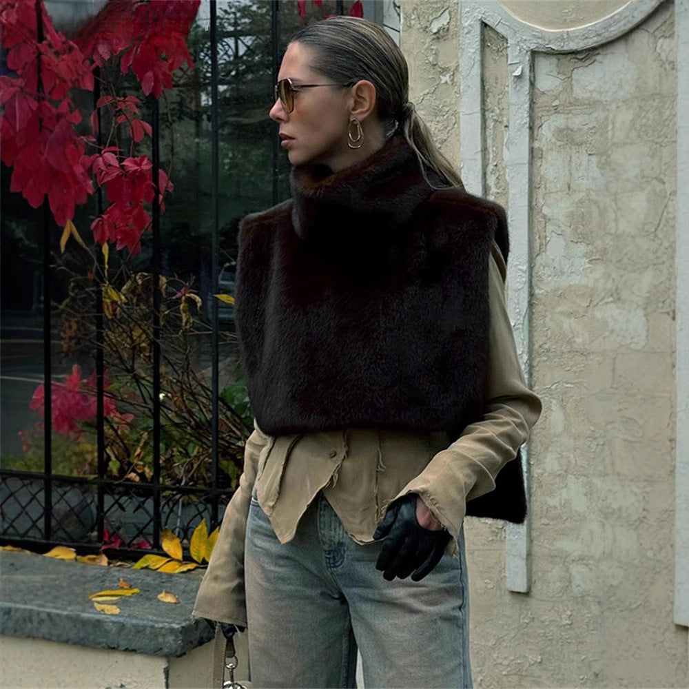 Damen Elegante und kuschelige Weste Merchesia